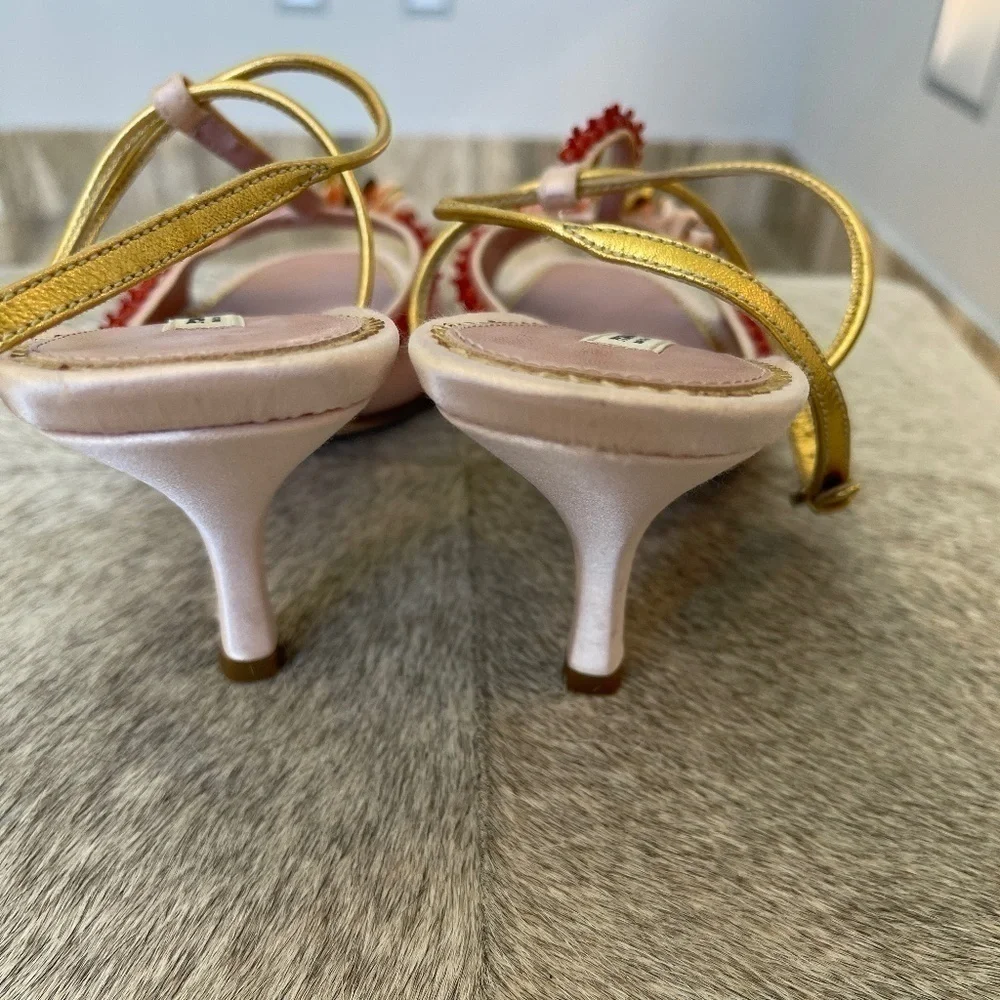 PRADA SANDALS PINK SZ 38 1/2